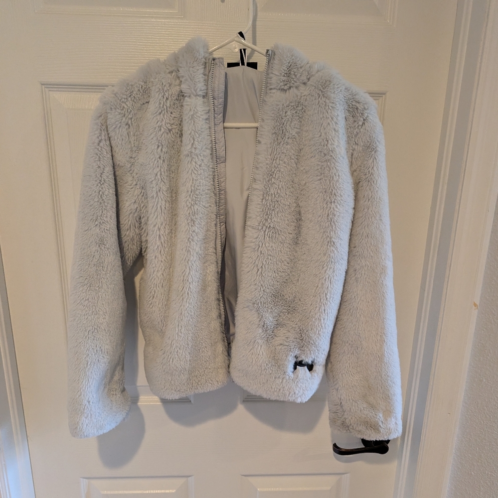 Cozy White Kids Jacket